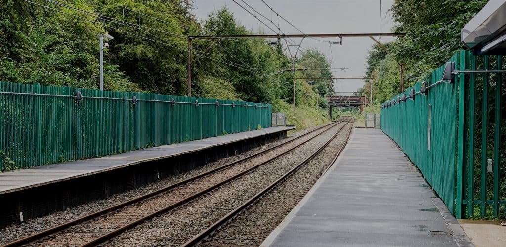 GRP railway Fencing