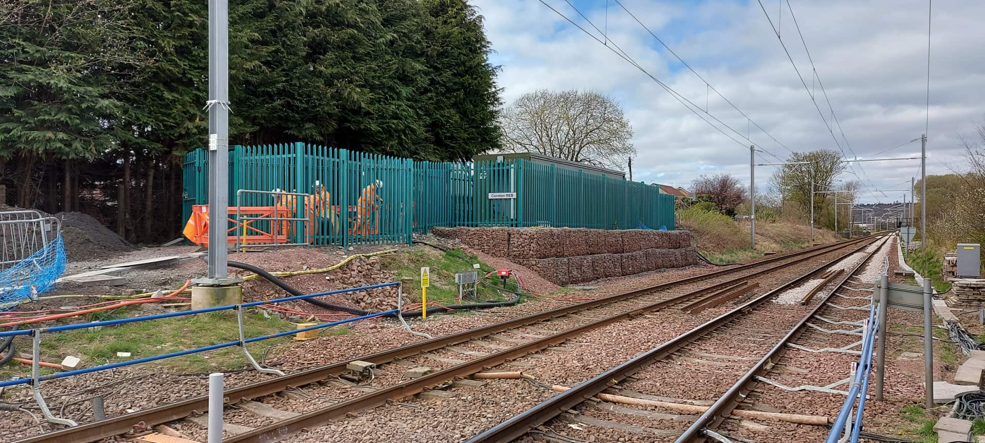 grp palisade fencing non conductive security fencing