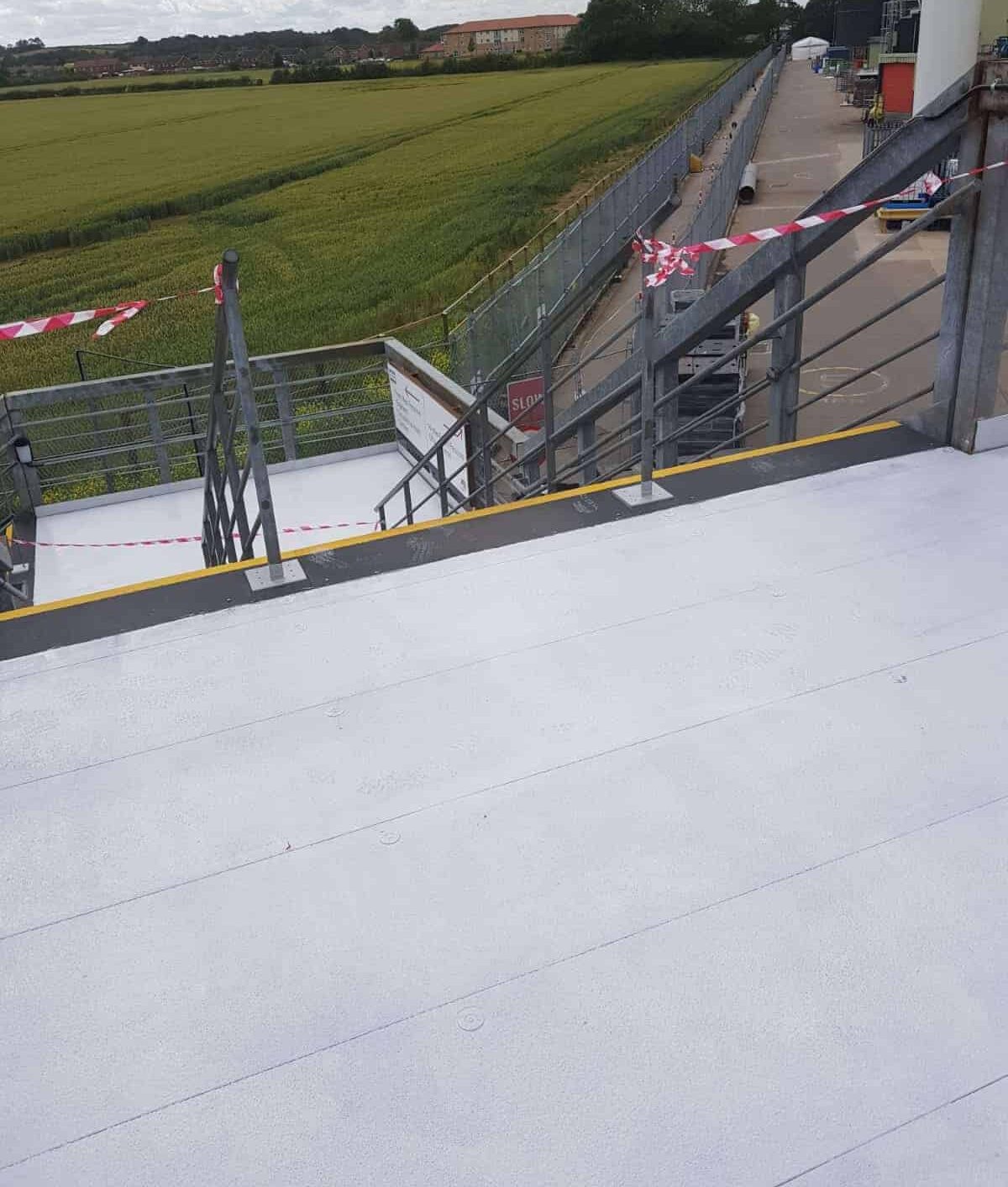 grp flooring for stairwell and bridge