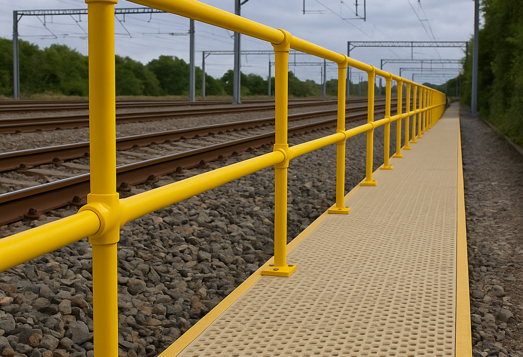 Trackside Safety with GRP Handrails & Walkways
