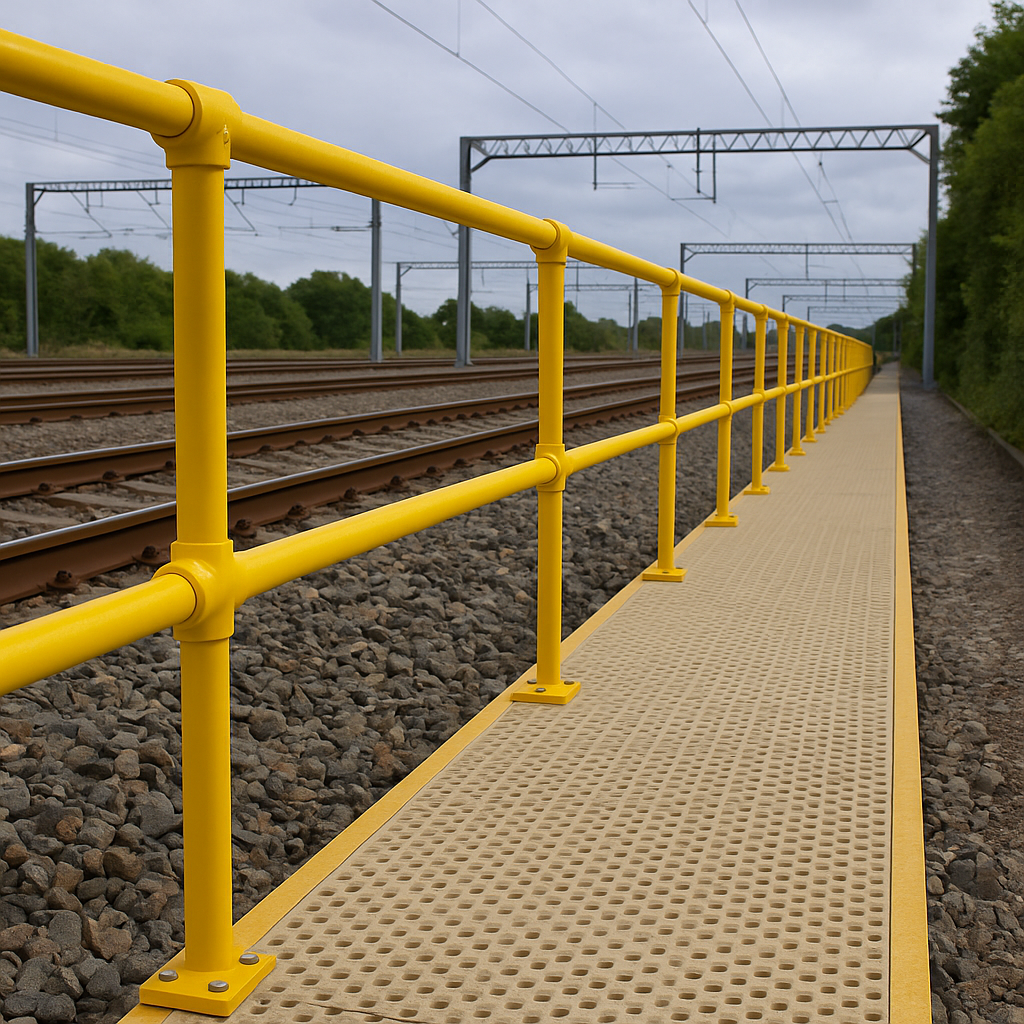 Trackside Safety with GRP Handrails & Walkways