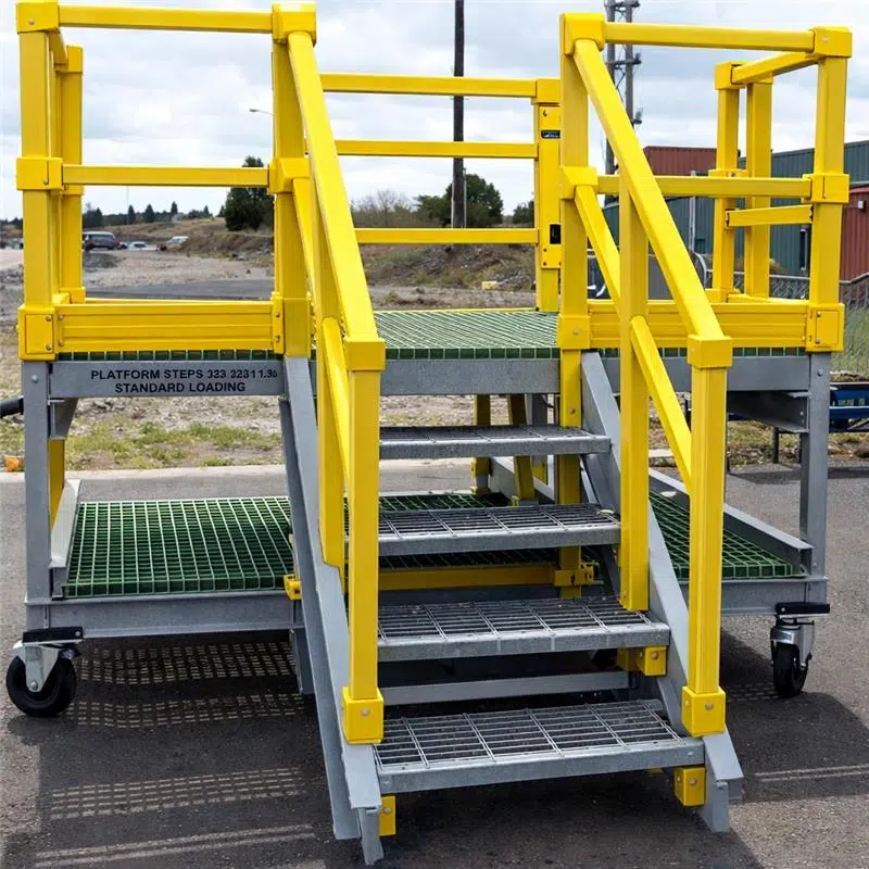 Industrial access platform on construction site