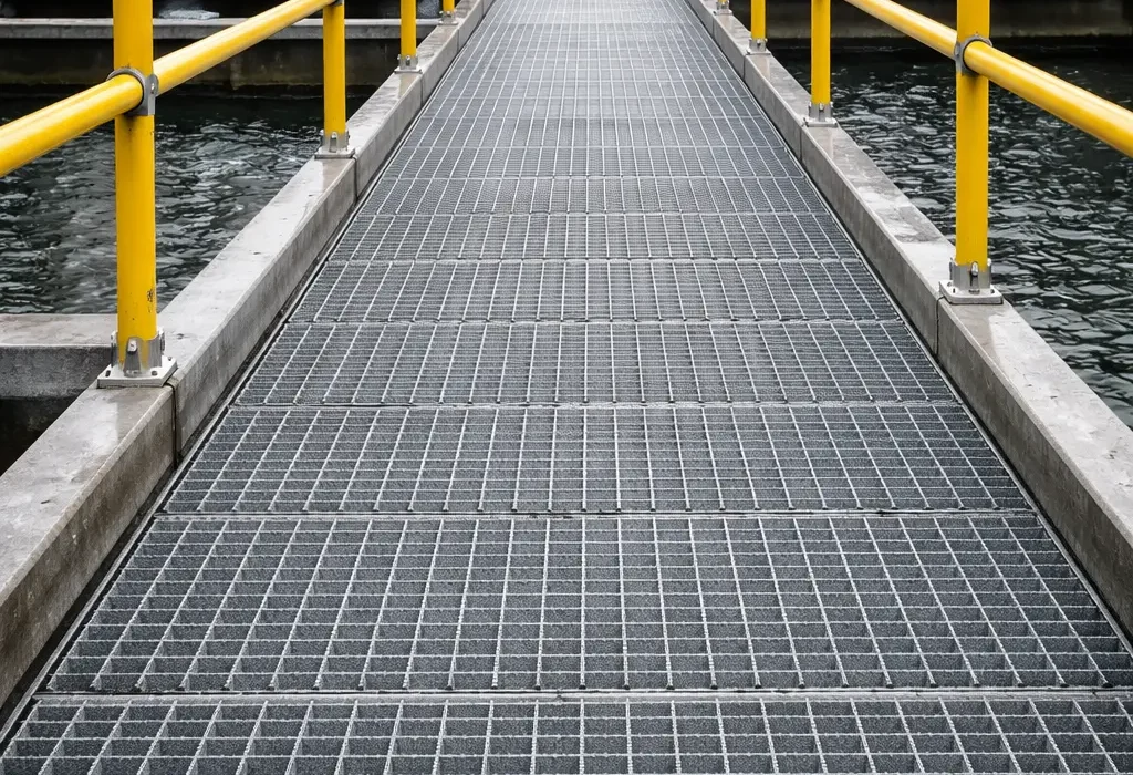 GRP Anti Slip Grating for Industrial Walkways and Platforms