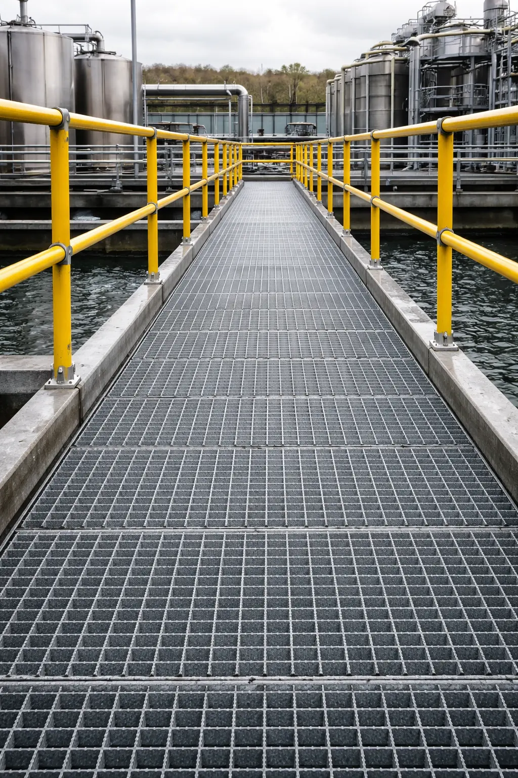 GRP Anti Slip Grating for Industrial Walkways and Platforms