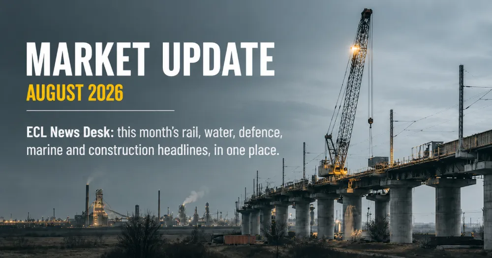 UK infrastructure projects and construction activity in August 2026